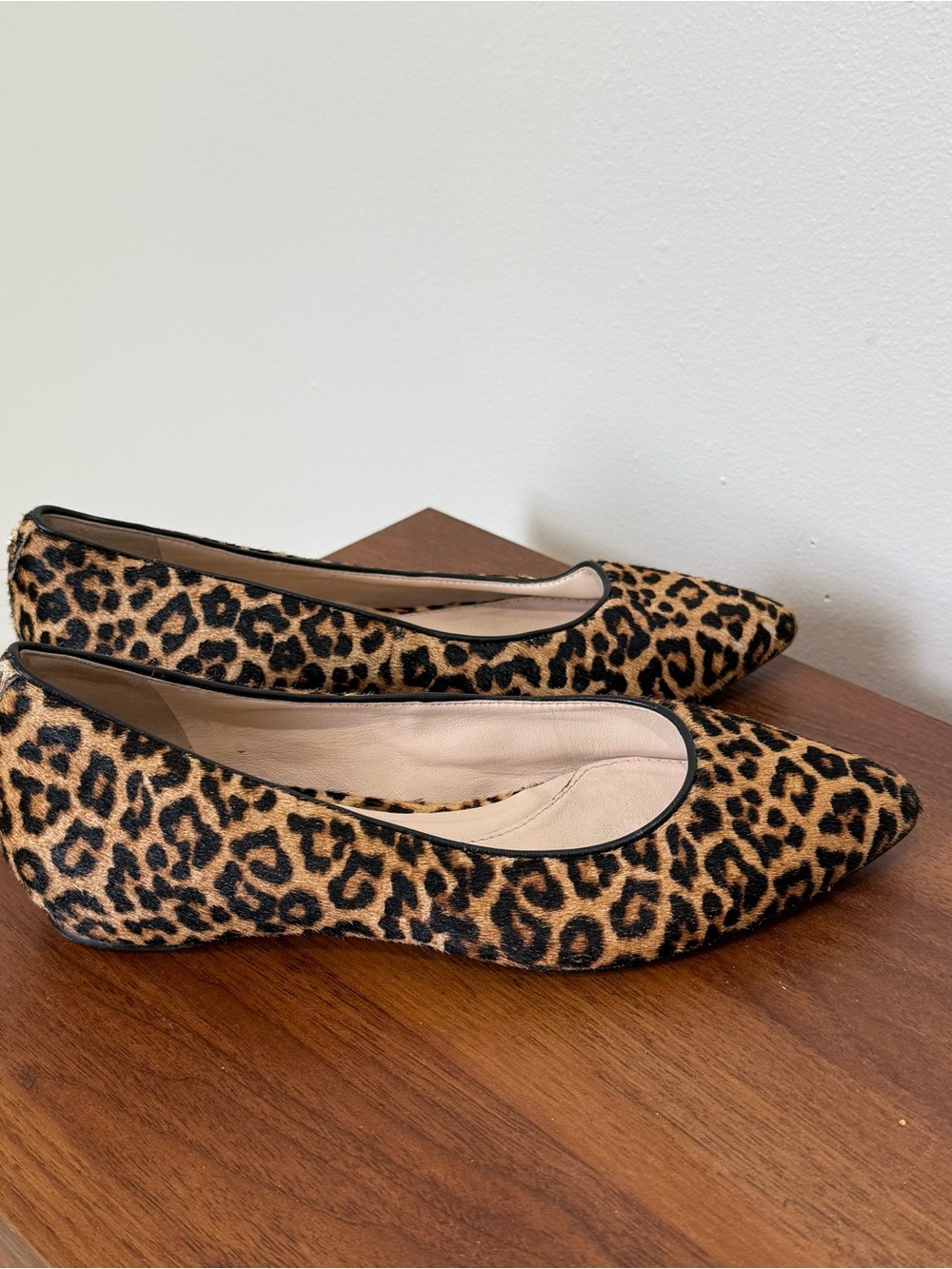 Vintage y2k 2000s Cole Haan Leopard Print Ballet Flats